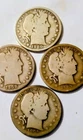 1894-S & 1900-O & 1903-S & 1908 Barber Half Dollars Lot of 4 Silver Coins