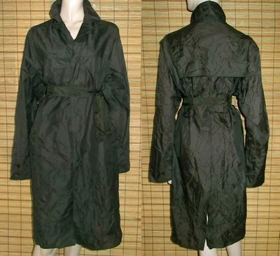 BRAUNER REGENMANTEL - RAINCOAT - NYLON - VINTAGE - GR. L - XL - Bild 1 von 3