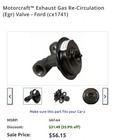 Genuine Motorcraft Exhaust Gas Recirculation (EGR) Valve CX-1741