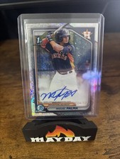 MIGUEL PALMA 2024 BOWMAN CHROME 1ST MINI DIAMOND REFRACTOR AUTO /100 Q2754