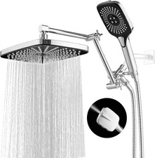 12 Inch Rain Shower Head with Handheld Spray Combo and Extention Arm, High Pr...