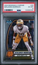 2024 BOWMAN UNIVERSITY CHROME #20 BENJAMIN MORRISON PSA 6