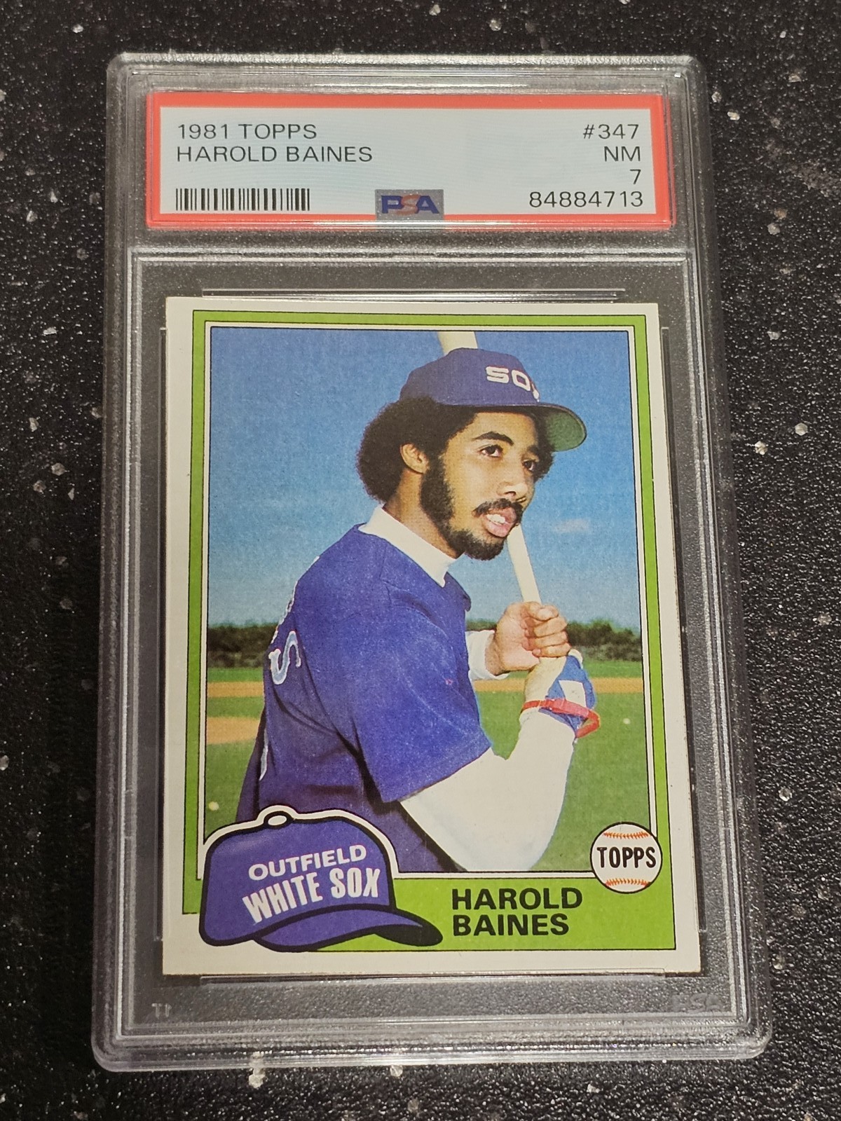 Baseball 1981 Topps Harold Baines #347 PSA 7 Near Mint HOF