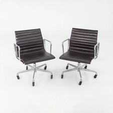 1996 Herman Miller Eames Aluminum Group Management Desk Chair in Brown 10x Avail