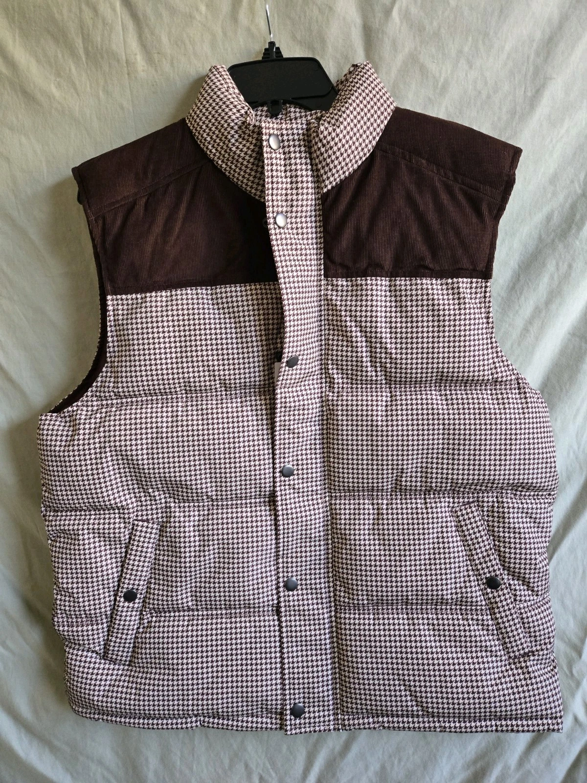 Goodfellow & Co Men's Size XL Corduroy Shoulder Design Puffer Jacket Vest