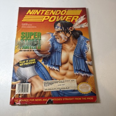 Nintendo Power Magazine VOLUME 62 STREET FIGHTER II with Poster + Cards  Damage