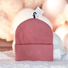 New tag Lululemon Warm Revelation Beanie One Size Pink Tide Merino Wool Blend