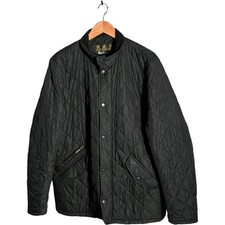 Barbour Chelsea Sportsquilt Jacket Men's Size M Blue Quilted Outdoor Snap Button