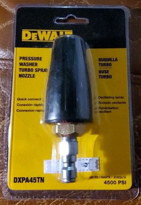 #ad BRAND NEW DEWALT 4500 PSI ORESSURE WASHER TURBO SPRAY NOZZLE DXPA45TN $18.99