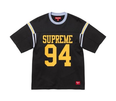 Supreme Split S/S Football Top Black - Size Large | Brand New 