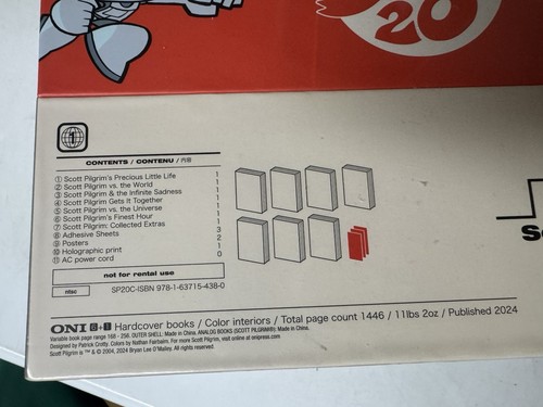Scott Pilgrim 20th Anniversary Color Hardcover Box Set SEALED NEW 7 Books MORE! - Picture 7 of 7
