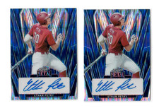 2024 Leaf Metal ETHAN PETRY Blue Pulsar #/5 AUTO ROOKIE CARD RC LOT x2 Nationals