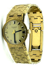 Orologio da polso donna vintage tenuto benissimo ELDOR Genéve carica manuale oro colorato anni 60