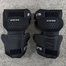 NEW w/o Tags-CCM F5 Series-Senior Hockey Goalie Knee Guards/Pads KPF5 5555128