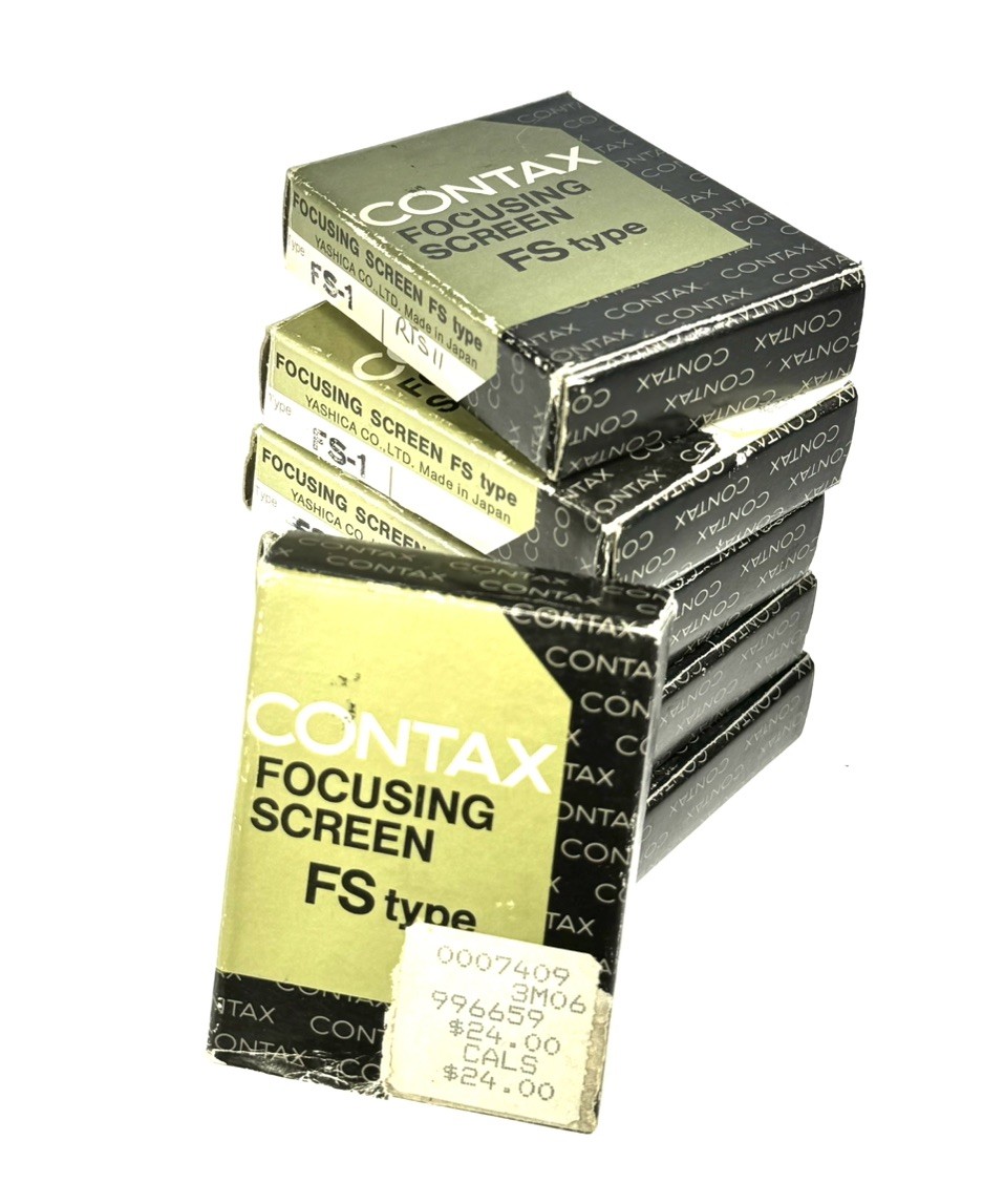 Schermo Di Messa A Fuoco Contax FV-1 Per RTS III - Microprisma Split Orizzontale - Usato