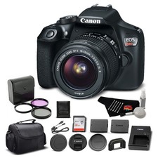 Canon EOS Rebel T6 DSLR Camera Bundle w/EF-S 18-55mm f/3.5-5.6 is II Lens