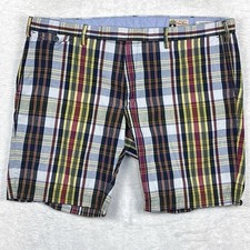 VTG Ralph Lauren Shorts Men 40 Multicolor Indian Madras Plaid Chino Preppy Y2K