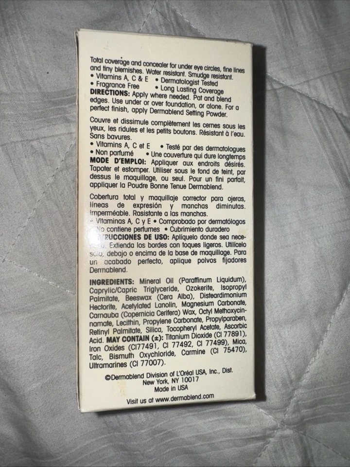 Dermablend Quick-Fix Concealer Deep– New  – Discontinued – Vintage 10 Years Old - Image 2 of 4