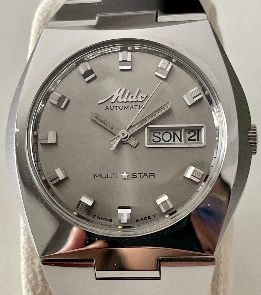 Orologio N.O.S. MIDO MULTISTAR ‘70 automatico ETA 2789 vintage Swiss Made - Immagine 2 di 4