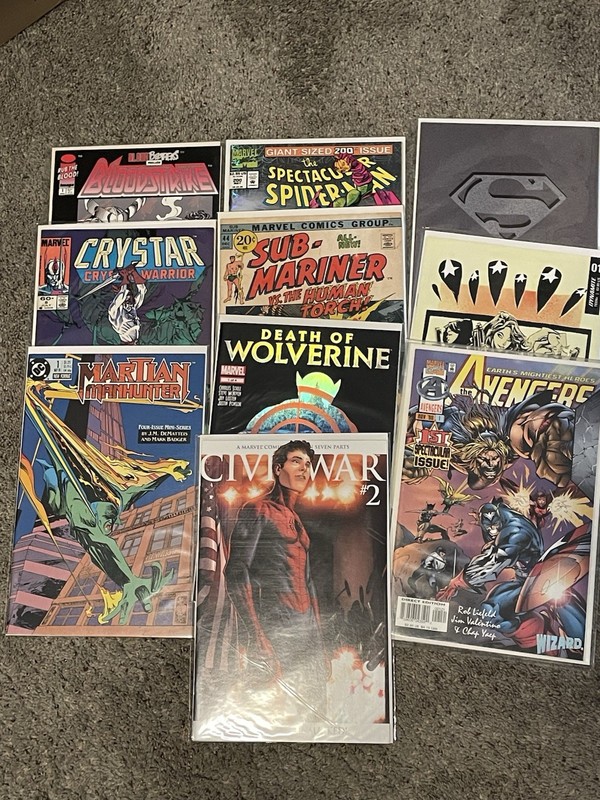 Comic Mystery Lot- 10 Comics Marvel/DC/Independents Modern/Copper Age