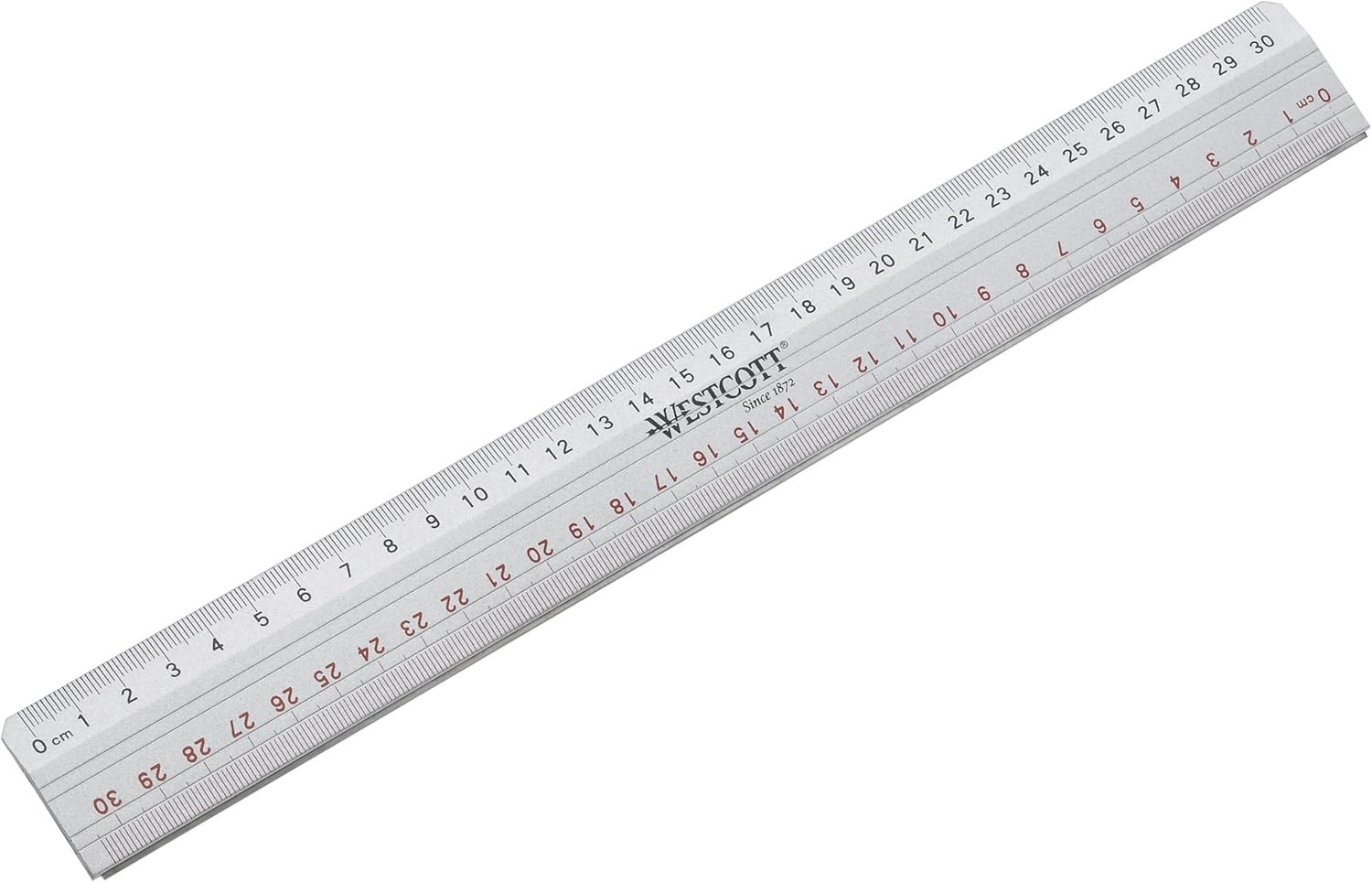 Westcott 12-Inch 30 cm Cutting Aluminium Ruler