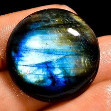 Top Quality Natural Labradorite Round Cabochon Loose Gemstone 36 Ct 25X25X7 mm
