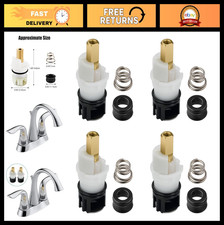 Faucet Stem Replacement Kit for Two Handle Faucets - Includes Cartridge Parts,