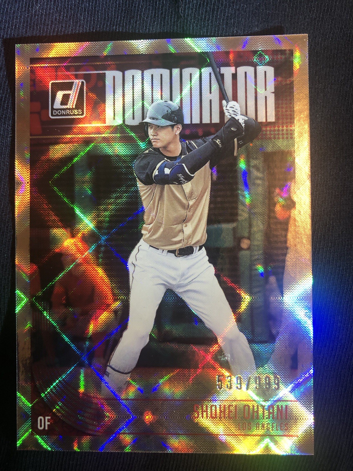 2018 Donruss Shohei Ohtani Angels Dominator 539/999 No. D9