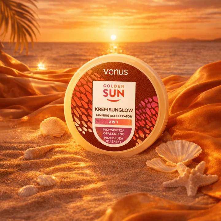 Venus Golden Sun Tanning Accelerator Sunglow Cream 100ml