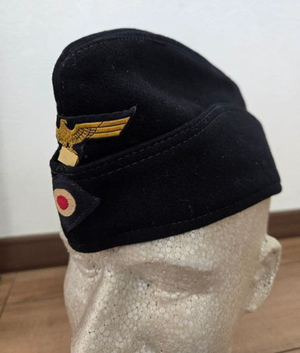 Original WWII German Navy (Kriegsmarine) Side Cap – U-Boat Type – Size 58–59 Me