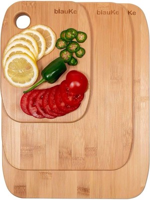 Wood Cutting Boards for Kitchen   Bamboo Cutting Board Set, Chopping Board  