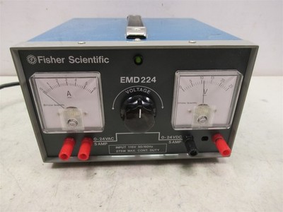 Lab Power Meter Fisher Scientific EMD224 Variable Laboratory AC / DC Benchtop