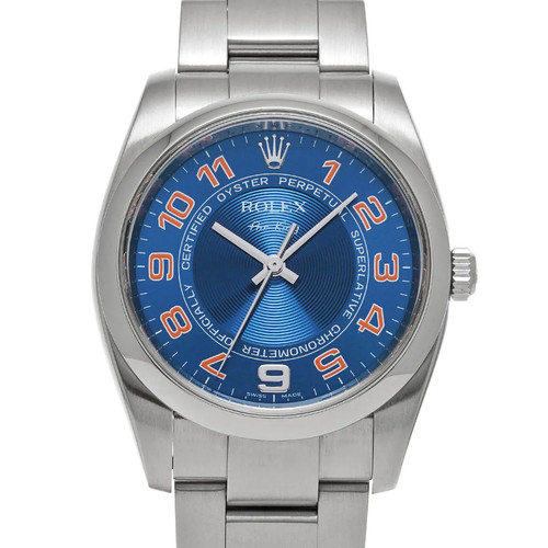 Rolex Air-King 2008 114200 Automatic 34mm Blue Dial #WW1388