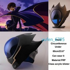 Assembly Reinforcement Mask Hot Code Geass Lelouch Zero Helmet Props FRP Cosplay