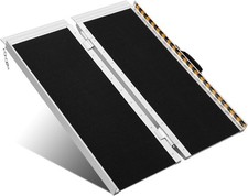 2/3/4/5/8FT Folding Portable Wheelchair Ramp Mobility Scooter Car Threshold