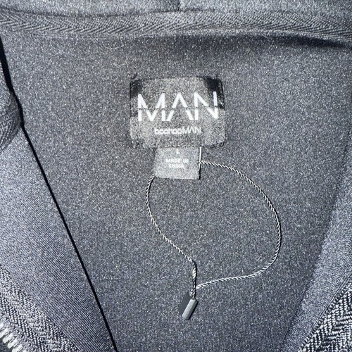 Black Scuba Zip up Boohoo Man - Picture 3 of 3