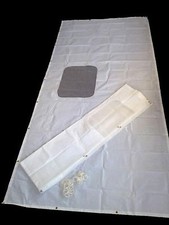 Seitenteile für Pavillon 4x4m PE 2 Planen 190x395 Abdeckplanen Mit Fenster