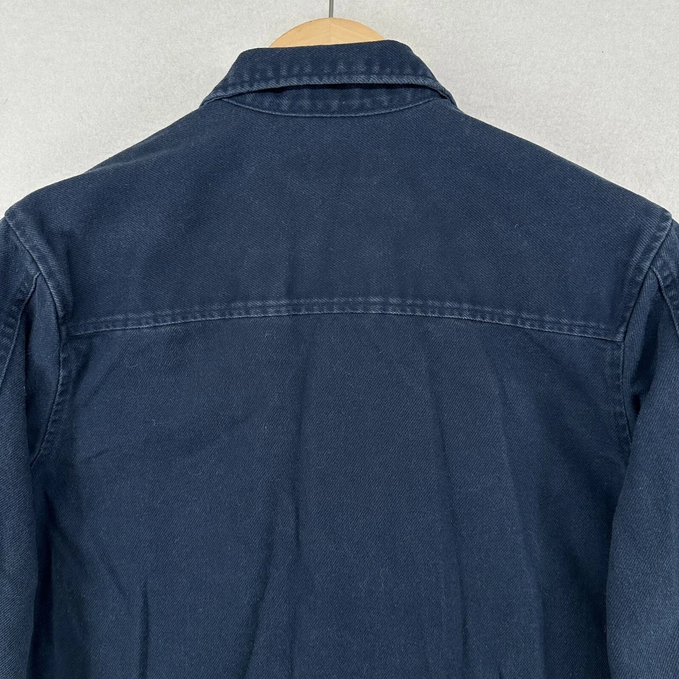 Jaqueta ZARA Jovens Meninos 9-10 Zíper Completo Lona Manga Longa Casual Caminhada Azul - Imagem 3 de 4