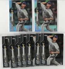 2020 TOPPS CHROME BASEBALL LOT OF (9) MICHEL BAEZ RC 7 BASE 1 REFRACTOR 1 PRIZM