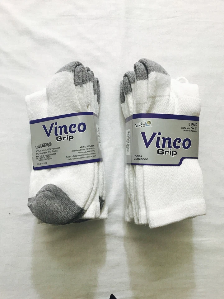 12 Pairs Women Ladies Crew Socks White 2 Tones Sports Athletic Cotton Size 9-11 - Image 4 of 4