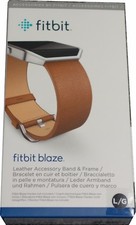 Fitbit Leather Accessory Band Frame for Fitbit Blaze Camel Large FB159LBCML