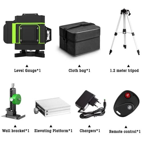 Laser Level 12 Lines 3D Self-Leveling 360 Horizontal&Vertical Cross Green Laser - Picture 14 of 22