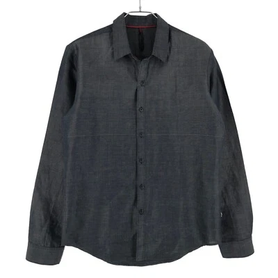 Levi's Strauss & Co Redloop Solide 60% Lin Haut Gris Décontracté Habillé Taille - Photo 1/4