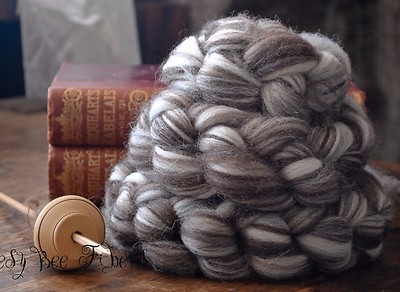 CORRIEDALE Natural Wool Roving Combed Top Spinning or Felting Fiber  4 oz