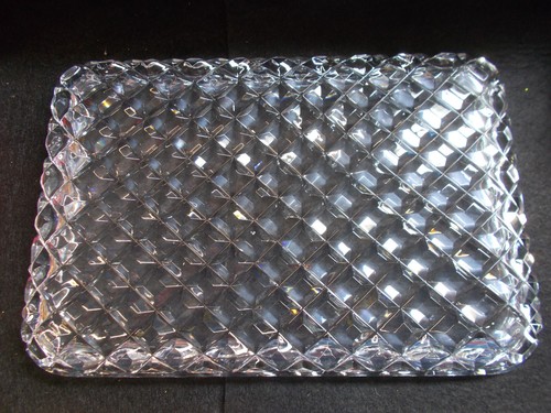 LOVELY OBLONG CRYSTAL TRAY - SCALLOP AROUND RIM - LOVELY PATTERNS VGC # C 170 - Picture 19 of 24