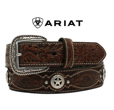 Ariat - Cintura da uomo Corteccia sole 40