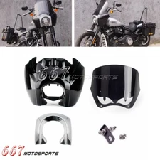 Headlight Fairing Set For Harley Softail M8 Street Bob FXBBS FXLR FXST 2018-2024