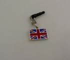 British flag England cell phone charm ear cap dust plug 