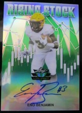 Eno Benjamin 2020 Leaf Valiant Rising Stock Auto XRC Autograph Green /75