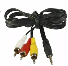 5Ft 3.5mm Male to 3 RCA Male Extension Speaker Stereo Audio Video